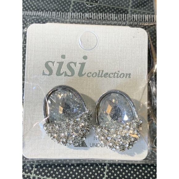 Pierced Earrings Mixed Styles Crystals Rhinestones Enameled Lot Of 6 New - Picture 10 of 14